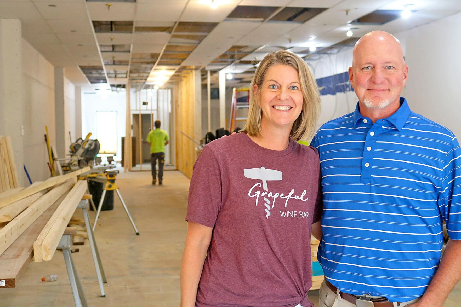 Stacy and Jeff Hanson love good food, delicious wine and being social. The couple are embarking on a new adventure by opening Grapeful Wine Bar, bringing together their favorite life elements, in downtown Owatonna. (Annie Harman/southernminn.com)